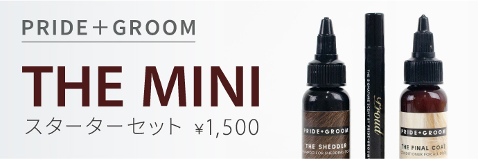 PRIDE+GROOM THE MINI スターターセット ¥1,500