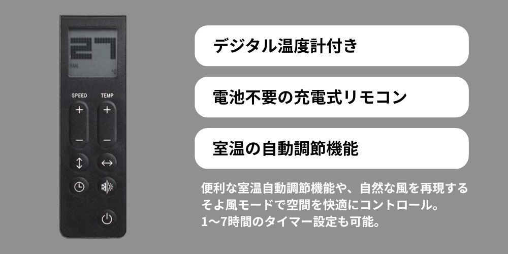 Stadler Form Alex 3Dサーキュレーター＆ヒーター　リモコン付き