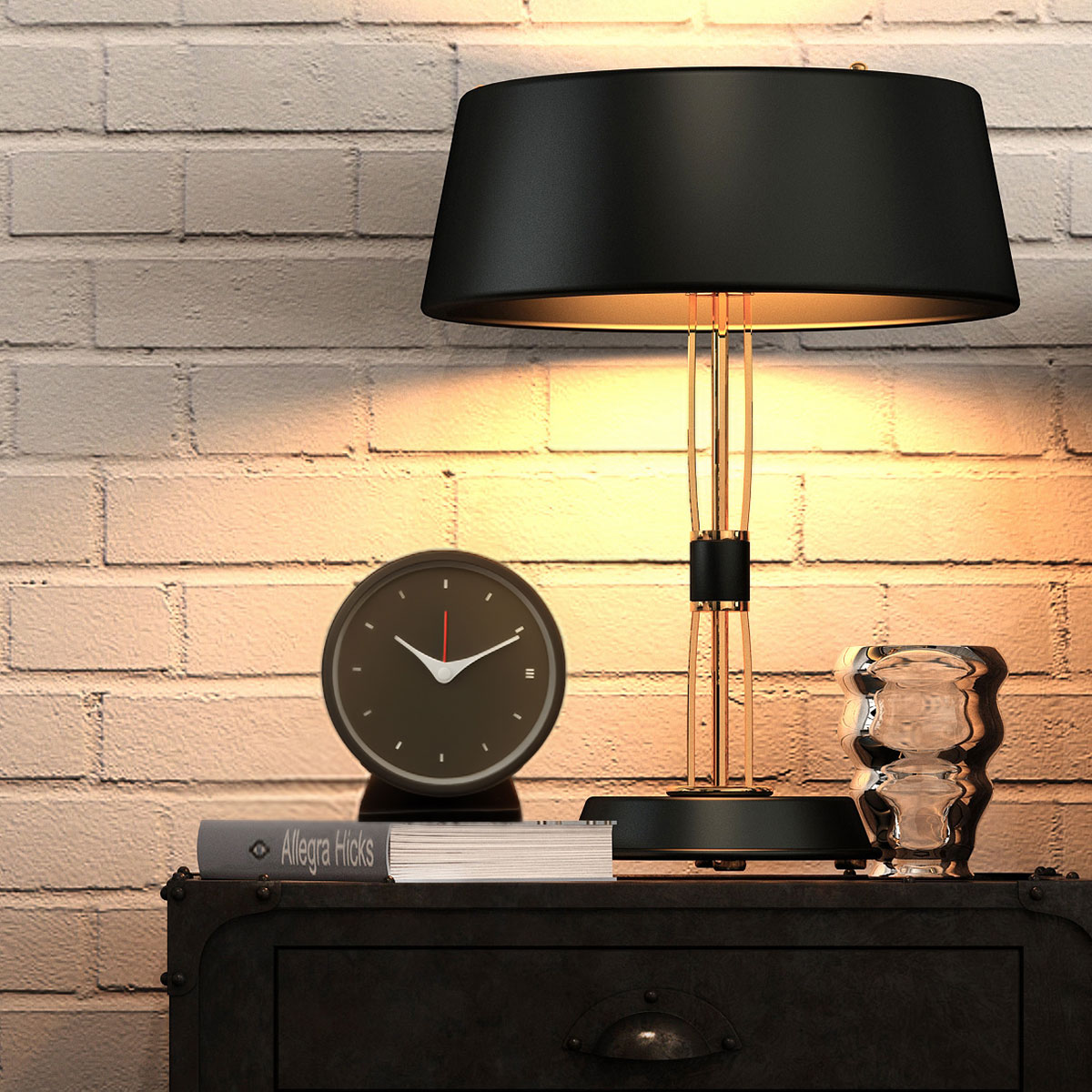 メタルクォーツ アラームクロック