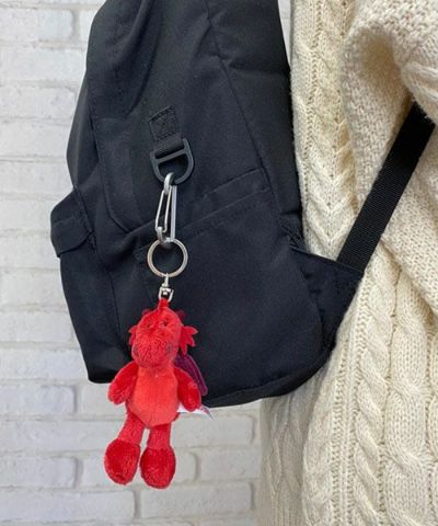 NICI(ニキ)/キーリング ドラゴン レッド 10cm【うちわCP