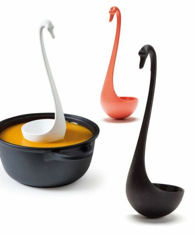 OTOTO Swanky Floating Ladle - White