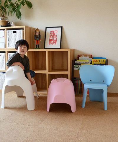 動物型プラスチック椅子 黒白2色　BCL bcl(ビーシーエル)/アニマルチェア エレファント | entresquare.com