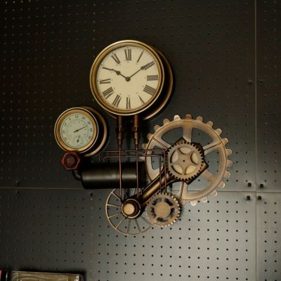 steampunk ウォールクロック ホワイト | entresquare.com