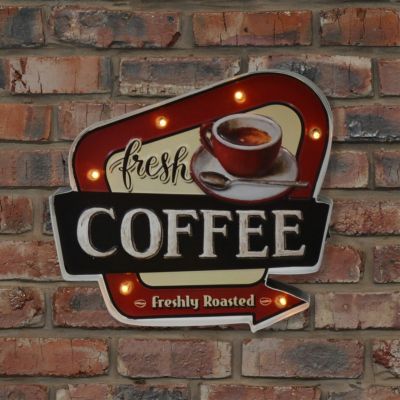 bcl(ビーシーエル)/LED ティンサイン FRESH COFFEE | entresquare.com