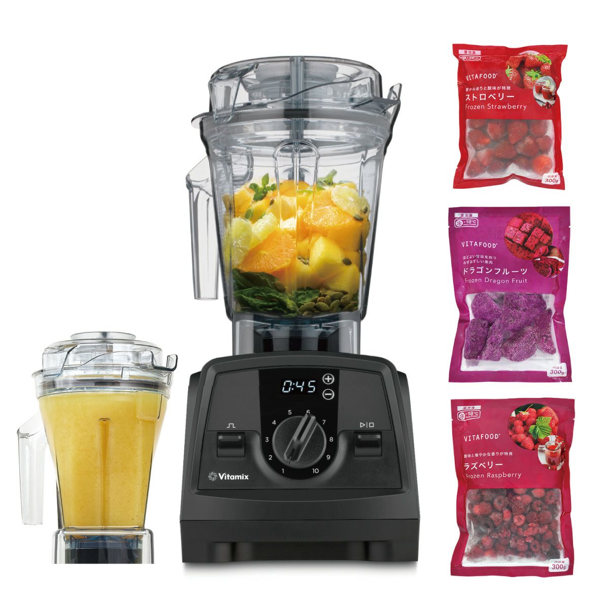 未使用■バイタミックス V1200i ミキサーとスタータキットのセットです Amazon | 【公式】Vitamix V1200i スターターキットセット