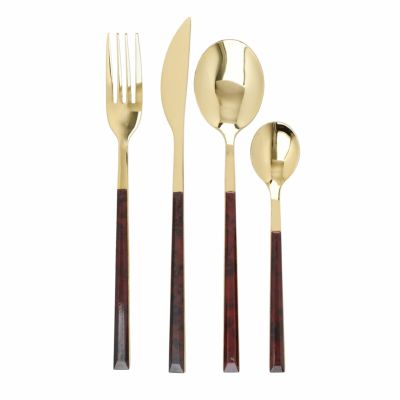 MIKASA(ミカサ)/カトラリーセット 16Set Shell ゴールド