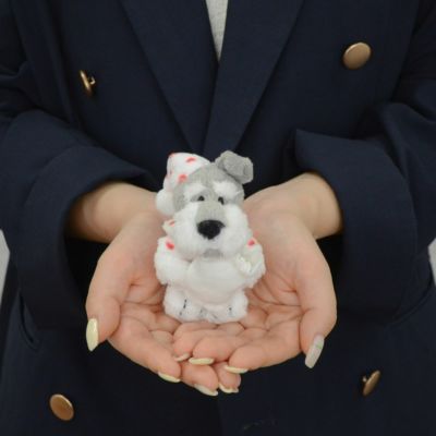 NICI(ニキ)/キーホルダー シュナウザー ハートパジャマ 10cm