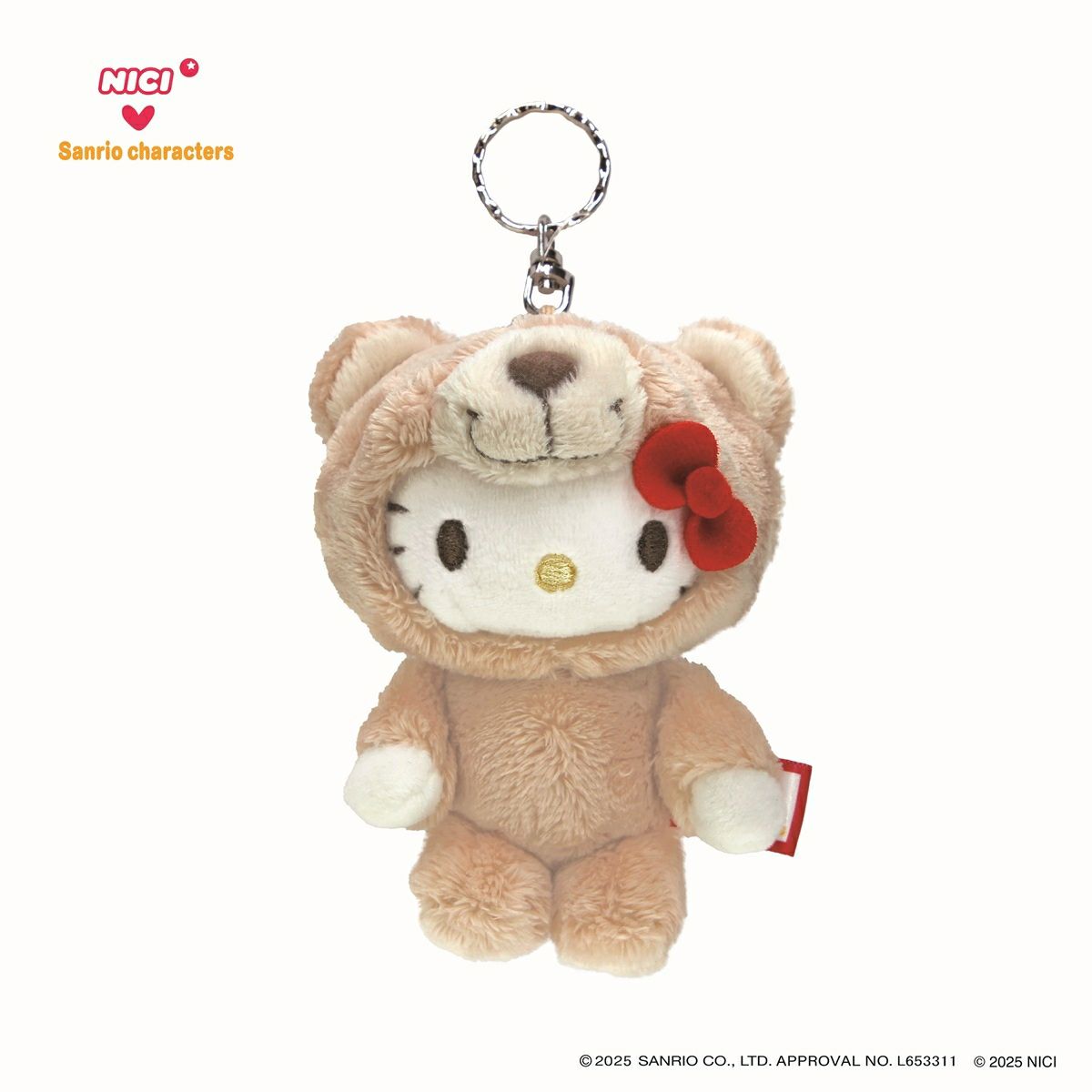 Amazon.co.jp: NICI (ニキ) ラブベア キーリング 10cm/WH