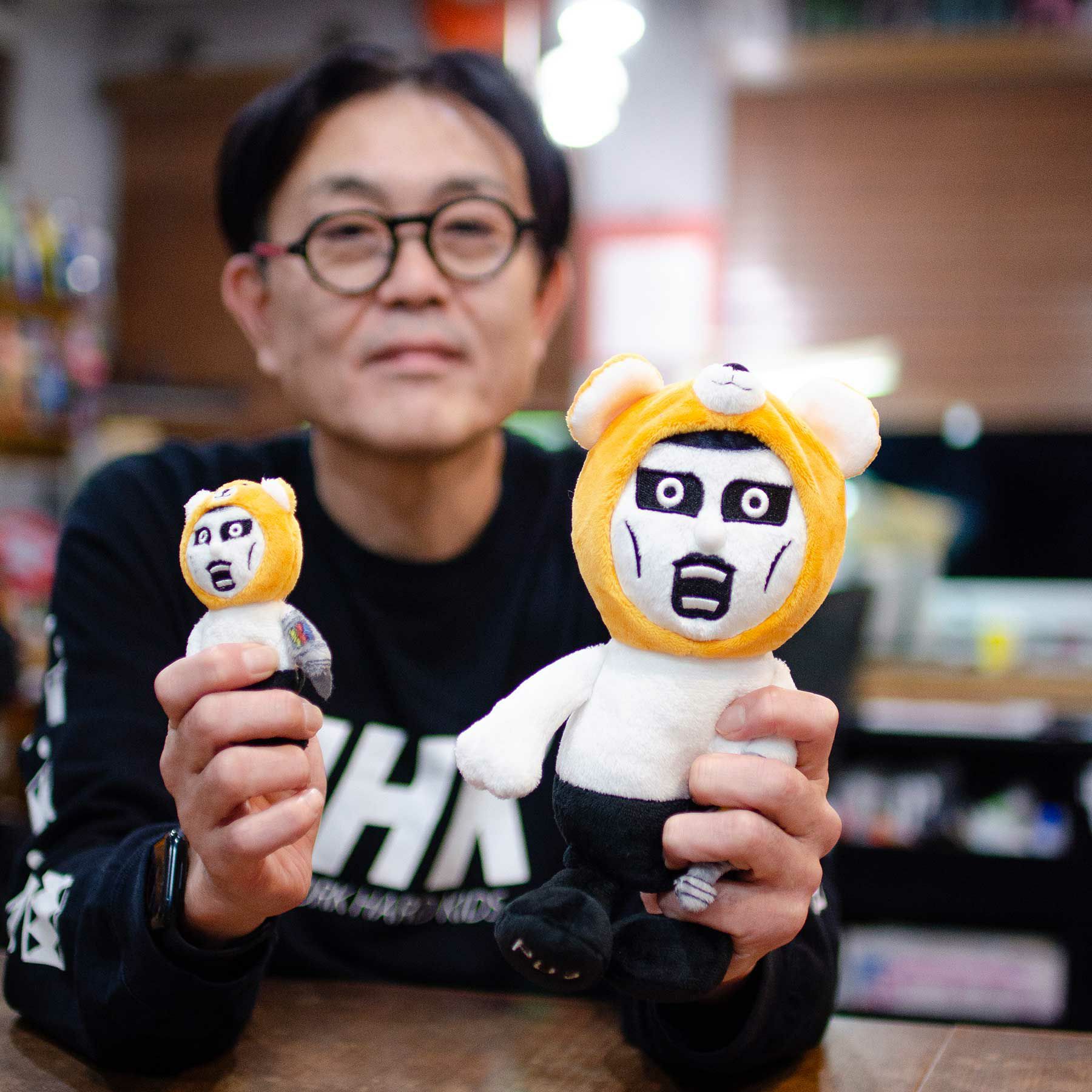 NICI×PUNK DRUNKERS(パンクドランカーズ) キーホルダー くまあいつ10cm